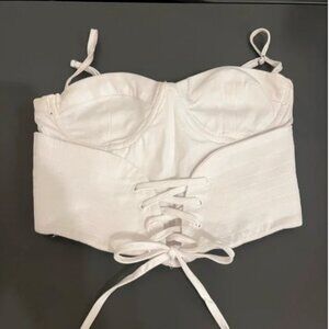 Zata White Corset Top